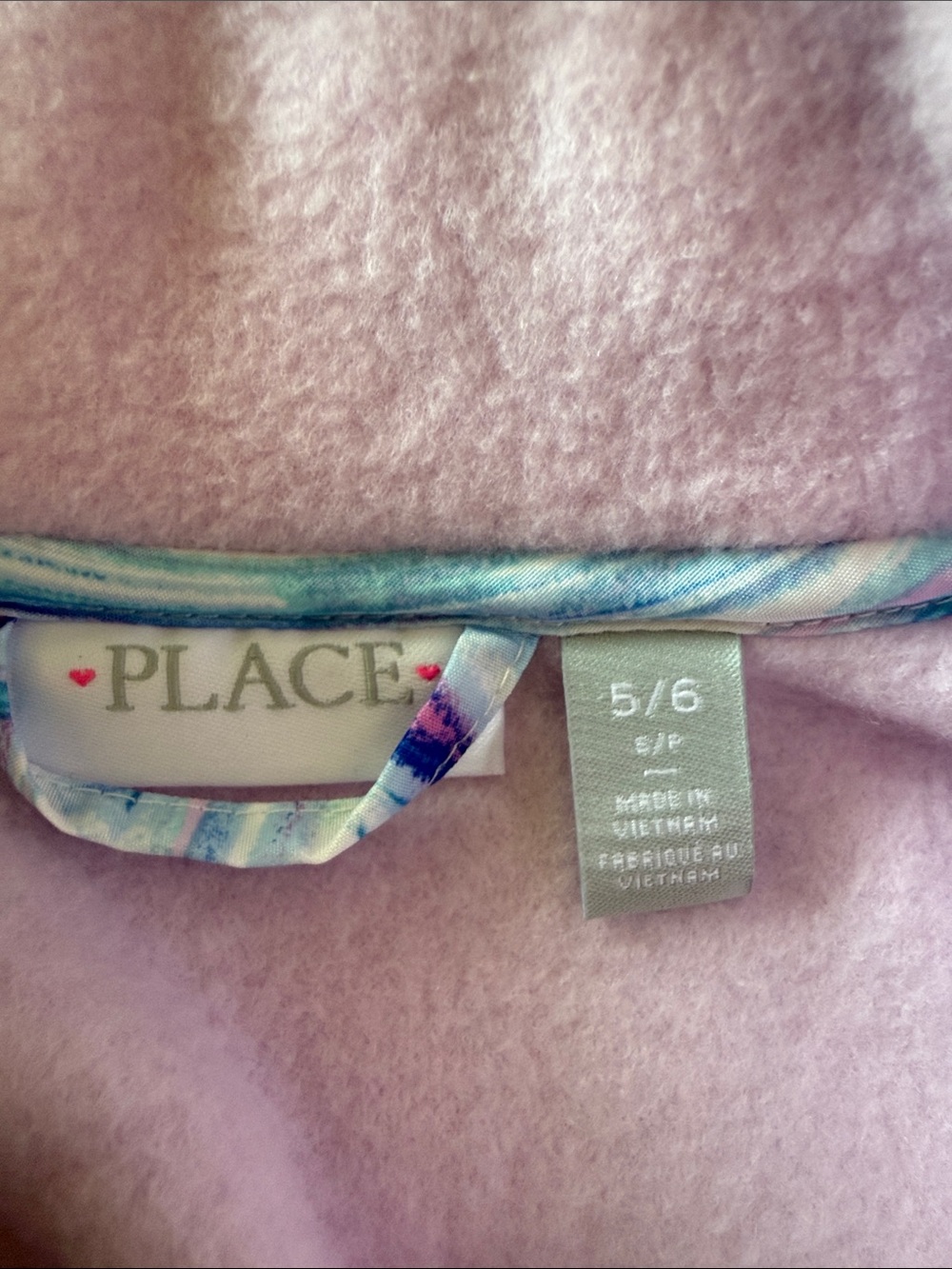 NWT Place Girls'  3 in 1 Marble-Print Hooded Puffer Jacket in Pink, Blue, Mint - Picture 3 of 6